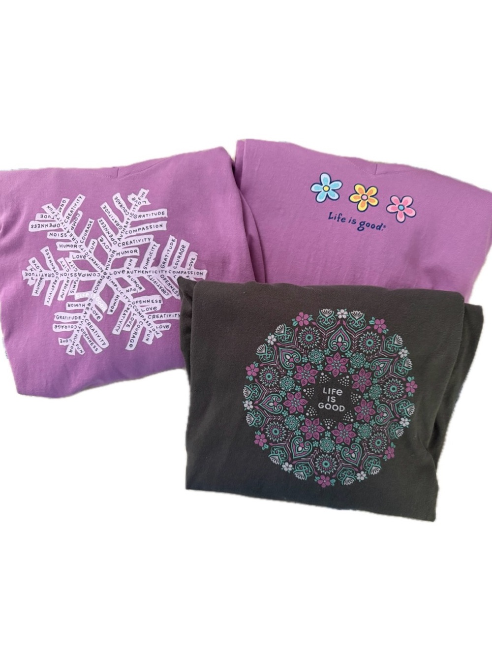 Life Is Good Women’s Long Sleeve Crusher Graphic Tee BUNDLE - Picture 2 of 12